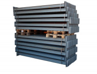 10x Galler Omega Längstraversen Regal Traversen Balken 2795 mm grau   10x Galler Omega Längstraversen Regal Traversen Balken 2795 mm grau