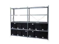 Fachbodenregal Nedcon Tiefe 600 Lagerregal Lagerbehälter Lagerkisten 2 Felder Fachbodenregal Nedcon Tiefe 600 Lagerregal Lagerbehälter Lagerkisten 2 Felder