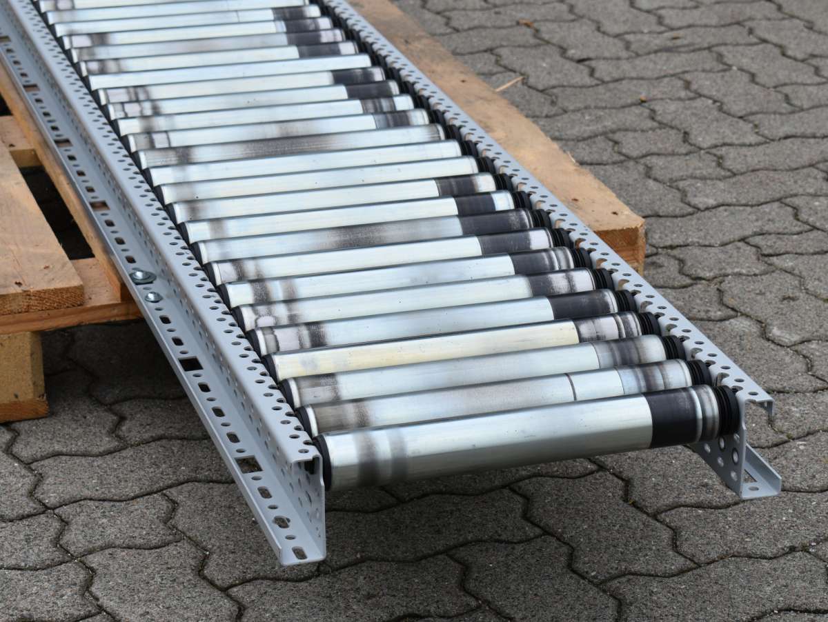 3 x 1.200 mm Röllchenbahn SSi Schäfer Röllchenleiste Rollenbahn