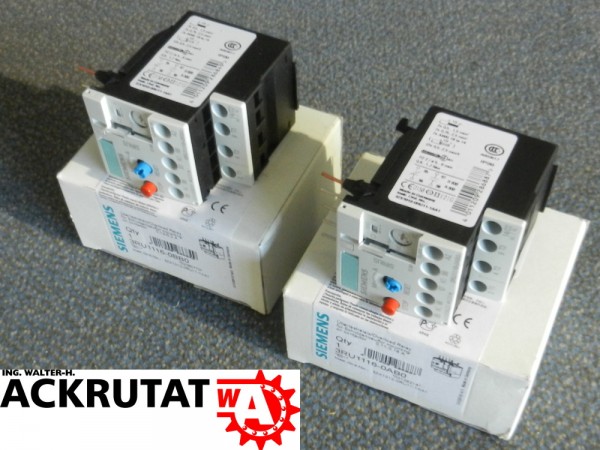 Siemens 2 Stück Sirius 3RU1116-0AB0 3RU1116-0BB0 E01 Überlastrelais Relais