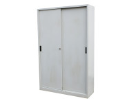 Materialschrank 1.250x400x1.950 mm Lagerschrank Stahlspind lichtgrau Materialschrank 1.250x400x1.950 mm Lagerschrank Stahlspind lichtgrau