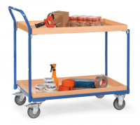 Fetra Tischwagen 3762 Ladefläche 1.000 x 600 mm 300 kg mit 2 Kästen aus Holz Griff hochstehend Fetra Tischwagen 3762 Ladefläche 1.000 x 600 mm 300 kg mit 2 Kästen aus Holz Griff hochstehend