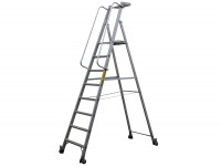 Zarges Plattformleiter Arbeitsleiter Arbeitsplattform DIN EN 131 Podestleiter fahrbar Zarges Plattformleiter Arbeitsleiter Arbeitsplattform DIN EN 131 Podestleiter fahrbar