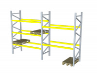 Metalsistem Palettenregal gebraucht Länge 4.270 mm Höhe 2950 mm 2-3 Ebenen Metalsistem Palettenregal gebraucht Länge 4.270 mm Höhe 2950 mm 2-3 Ebenen