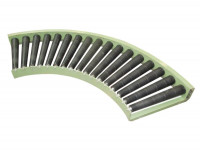 Rollenkurvenförderer Blume Rollenbahnkurve 90° Schwerkraftrollenbahnkurve   Rollenkurvenförderer Blume Rollenbahnkurve 90° Schwerkraftrollenbahnkurve