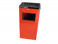 Aschenbecher Abfallbehälter Wertstoffbehälter Mülleimer Abfalleimer 19 l rot   Aschenbecher Abfallbehälter Wertstoffbehälter Mülleimer Abfalleimer 19 l rot