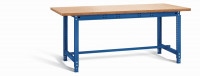 Otto Kind Werkbank 2004 x 1000 x 715-955 mm (BxTxH), Holzplatte, blau, Typ allrounder 110 m Otto Kind Werkbank 2004 x 1000 x 715-955 mm (BxTxH), Holzplatte, blau, Typ allrounder 110 m