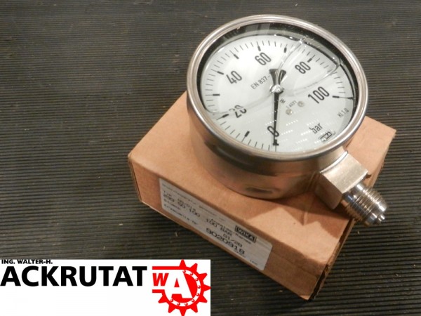 Wika Druckermittler 233.50 Druckmessgerät Rohrfeder Barometer Manometer Glyzerin