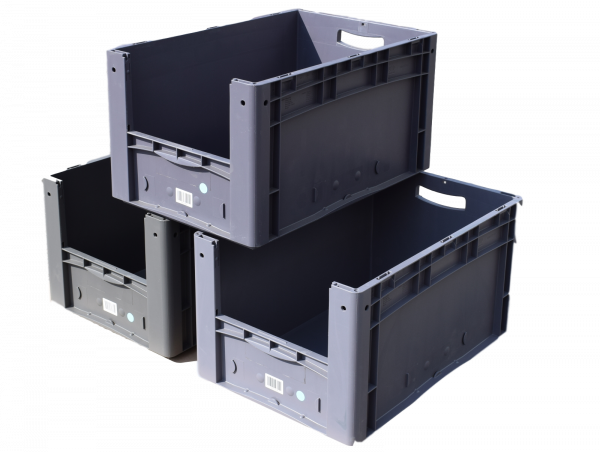 3x Bito Sichtlagerkästen XL6432 Industriebox Eurostapelbehälter Stapelbehälter