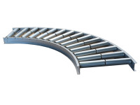 Rollenbahnkurve 90° Bahnbreite 600 mm Rollenkurvenförderer Förderkurve Stahl Rollenbahnkurve 90° Bahnbreite 600 mm Rollenkurvenförderer Förderkurve Stahl
