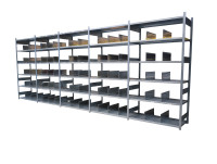 Lagerregal Fachbodenregal Stahlregal Fachteiler Stahl verzinkt Höhe 2500 mm  Lagerregal Fachbodenregal Stahlregal Fachteiler Stahl verzinkt Höhe 2500 mm