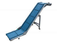 Steigförderband Transportbahn PVc-Glattgurt m Stollen Steigförderband Transportbahn PVc-Glattgurt m Stollen