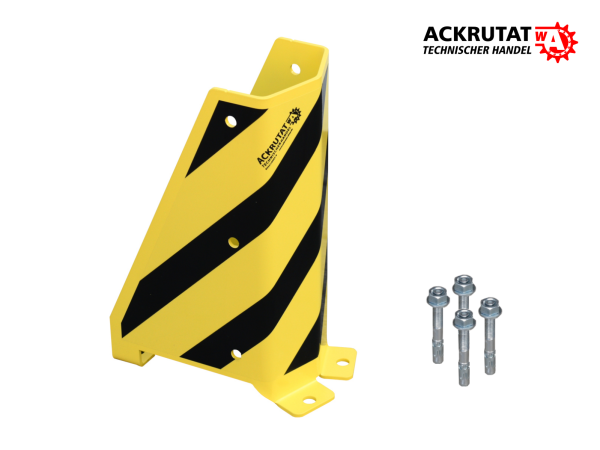 Anfahrschutz Rammschutz Eckschutz Palettenregal Stützenschutz U-Form inkl. 4 Bodenanker