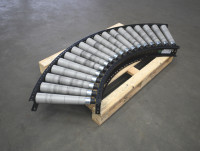 90° Rollenbahnkurve Schwerkraftbahn Foerderbreite 420 mm Kurvenrollenbahn 90° Rollenbahnkurve Schwerkraftbahn Foerderbreite 420 mm Kurvenrollenbahn