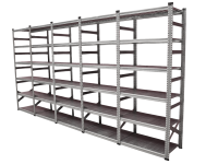 Metalsistem Stahlregal Länge 4.610 mm T500 Fachbodenregal Lagerregal Metalsistem Stahlregal Länge 4.610 mm T500 Fachbodenregal Lagerregal