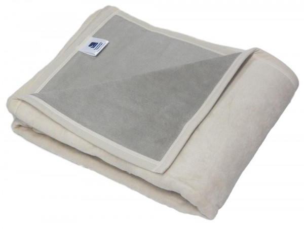  2x Decke Biederlack beige 150x200 Sofadecke Wohndecke Wolldecke Kuscheldecke 