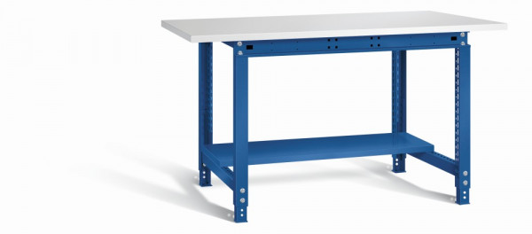 Otto Kind Werkbank 1524 x 750 x 718-958 mm (BxTxH), Melaminplatte, blau, Typ allrounder 121 m