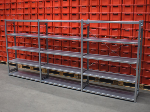 Mauser Fachbodenregal 3 Felder