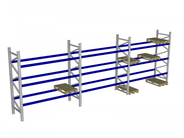 SSI Schäfer Palettenregal PR 600 Höhe 5.800 mm Tiefe 1050 mm 