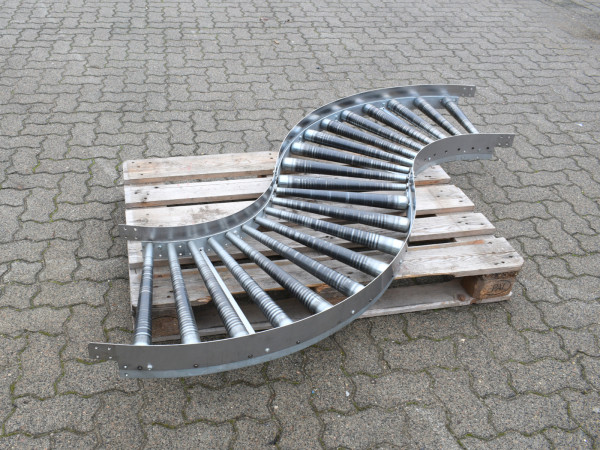 Kurvenfoerderer-S Rollenbahn S-Rollenkurve Förderkurve Kurvenfoerderer Foerderbreite 445 mm