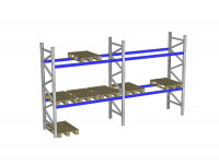 Palettenregal Bito P1 gebraucht Höhe 3000 mm Lichte Weite 2.700 mm 2 Ebenen Palettenregal Bito P1 gebraucht Höhe 3000 mm Lichte Weite 2.700 mm 2 Ebenen