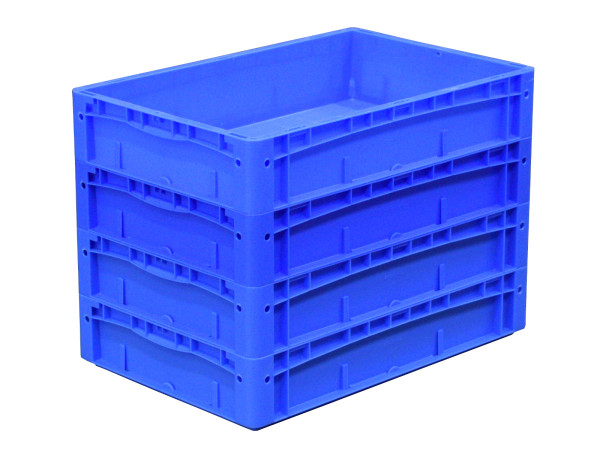 4 Stück Bito XL 64121 Eurostapelbehälter blau Polypropylen Kunststoffkiste