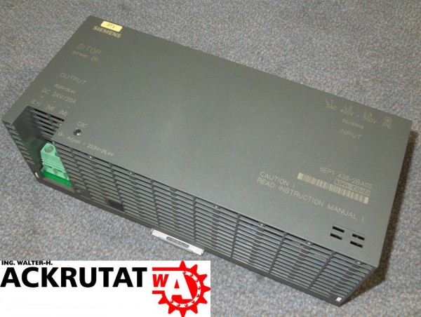 Siemens Sitop Power 20 Stromversorgung 6EP1 436-2BA00 Netzteil E3 6EP1436