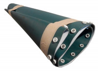 Gurtförderkurve Kurvengurt 90° Kurvengurtband Breite 655 mm Führungsrollen glatt Gurtförderkurve Kurvengurt 90° Kurvengurtband Breite 655 mm Führungsrollen glatt