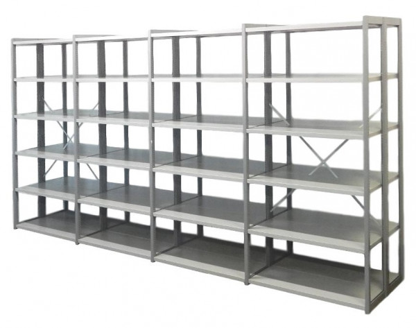  H2200 T800 L4030 Bruynzeel Fachbodenregal Steckregal 4 Felder Doppelzeile 