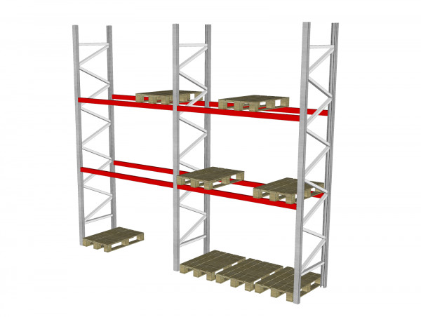 2 Felder Bito Palettenregal Schwerlastregal