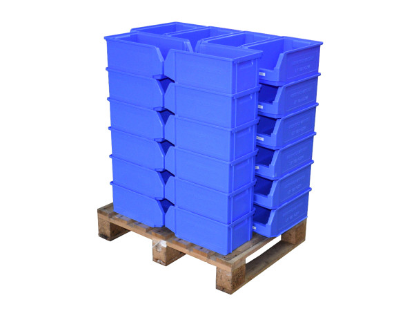 36x SSI Schäfer LF321 GZW Sichtlagerkiste 209x343x145 mm blau Kleinteilebox