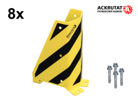 8x Anfahrschutz Rammschutz Eckschutz Palettenregal Stützenschutz U-Form inkl. 4 Bodenanker 8x Anfahrschutz Rammschutz Eckschutz Palettenregal Stützenschutz U-Form inkl. 4 Bodenanker