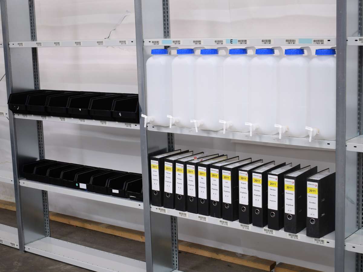 H2195 T290 L4000 Meta Fachbodenregal 3 Felder Aktenregal Lagerregal