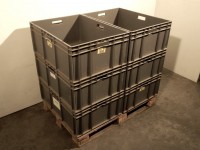 6x Lagerkiste Industriebox Stapelkiste 6x Lagerkiste Industriebox Stapelkiste