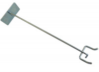 100 Scanner - Schienenhalter 220 mm Lochwandhaken Etikettenhalter Preisschild   100 Scanner - Schienenhalter 220 mm Lochwandhaken Etikettenhalter Preisschild