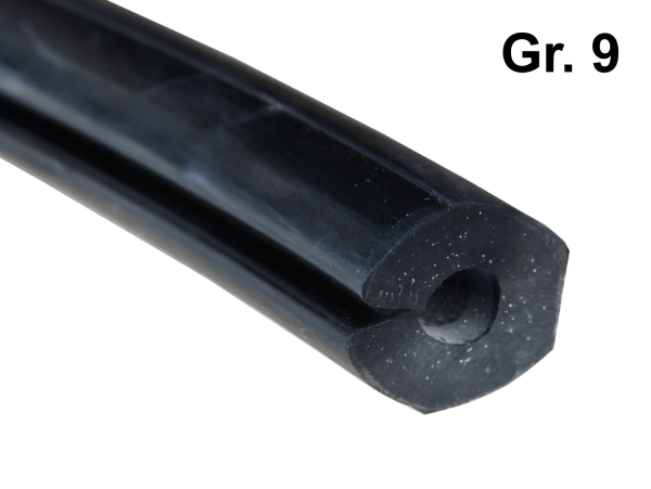 Siebschutzprofil Gr. 9 Gummi SBR Klemmprofil
