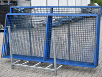 7x Zaunelemente Breite 2780 mm Höhe 1500 / 1300 mm Rückwandgitter Absperrgitter 7x Zaunelemente Breite 2780 mm Höhe 1500 / 1300 mm Rückwandgitter Absperrgitter