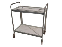 Rollwagen Schiebbügelwagen L 790 mm Transportwagen 2 Ebenen Kommissionier Wagen   Rollwagen Schiebbügelwagen L 790 mm Transportwagen 2 Ebenen Kommissionier Wagen