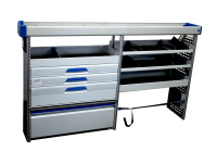 Sortimo Fahrzeugeinrichtung 2.050x380x1.205 mm Ablagesystem Einbau grau lackiert Sortimo Fahrzeugeinrichtung 2.050x380x1.205 mm Ablagesystem Einbau grau lackiert