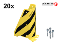 20x Anfahrschutz Rammschutz Eckschutz Palettenregal Stützenschutz U-Form inkl. 4 Bodenanker 20x Anfahrschutz Rammschutz Eckschutz Palettenregal Stützenschutz U-Form inkl. 4 Bodenanker