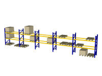 Jungheinrich Palettenregal Hochregal LW 2700 H3500 2 Ebene Schwerlastregal  Jungheinrich Palettenregal Hochregal LW 2700 H3500 2 Ebene Schwerlastregal
