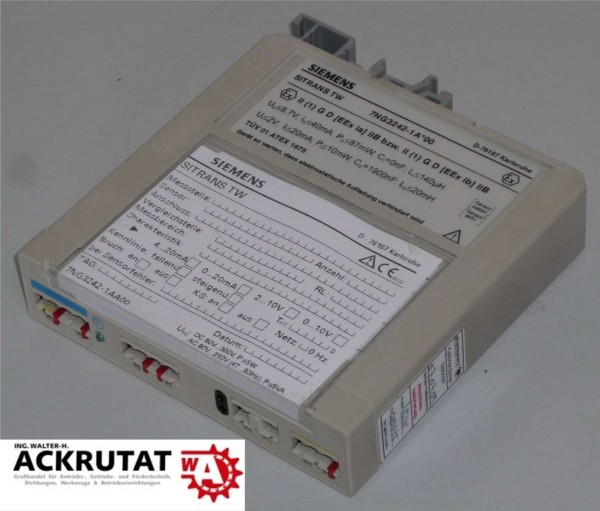 SIEMENS Sitrans TW 7NG3242-1 A*00 Messumformer Wandler