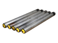 Interroll Fördertechnik Rollenbahn RL508 glatte Welle Achse Tragrolle Förderrolle Stahlrolle Interroll Fördertechnik Rollenbahn RL508 glatte Welle Achse Tragrolle Förderrolle Stahlrolle