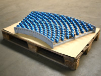 Transnorm Röllchenleisten Röllchenbahn Rollenbahnkurve Förderkurve Röllchenkurve Transnorm Röllchenleisten Röllchenbahn Rollenbahnkurve Förderkurve Röllchenkurve