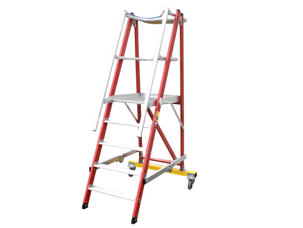 Günzburger Steigtechnik Plattformleiter klappbar Podesthöhe 1150 mm Podestleiter
