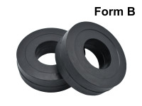 10 Stützring Form B Ø 63,5 x 108 mm Gummiring Endring Tragrolle Förderband   10 Stützring Form B Ø 63,5 x 108 mm Gummiring Endring Tragrolle Förderband