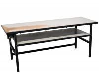 Versandtisch 2200x700x840 mm Packtisch Arbeitstisch 2-Ebenen Werkstatttisch Versandtisch 2200x700x840 mm Packtisch Arbeitstisch 2-Ebenen Werkstatttisch