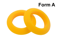 10 Stützring Form A Ø 89 x 133 mm PU Gummiring Tragrolle Förderband   10 Stützring Form A Ø 89 x 133 mm PU Gummiring Tragrolle Förderband