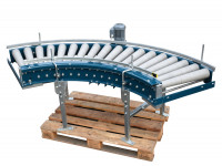 Kurvenrollenbahn angetrieben Rollenbahnkurve  Kurvenrollenbahn angetrieben Rollenbahnkurve