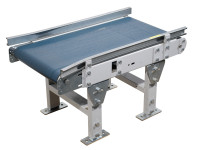 Trapo AG Flachgurtförderer Transportbahn inkl. Seitenführung Stahl verzinkt  Trapo AG Flachgurtförderer Transportbahn inkl. Seitenführung Stahl verzinkt